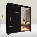 VISION Wardrobe - Modern Sliding Door Wardrobe With Hanging Rail For Bedroom by ZIUSA - Image 3