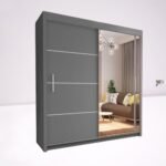 VISION Wardrobe - Modern Sliding Door Wardrobe With Hanging Rail For Bedroom by ZIUSA - Image 6