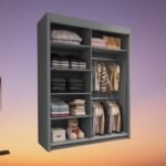 VISION Wardrobe - Modern Sliding Door Wardrobe With Hanging Rail For Bedroom by ZIUSA - Image 7