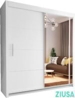 VISION Wardrobe - Modern Sliding Door Wardrobe With Hanging Rail For Bedroom by ZIUSA - Image 9