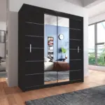 LISBON Wardrobe - Modern Sliding Door Wardrobe With Hanging Rail For Bedroom by ZIUSA - Image 2