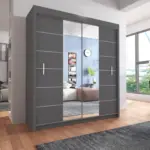 LISBON Wardrobe - Modern Sliding Door Wardrobe With Hanging Rail For Bedroom by ZIUSA - Image 4