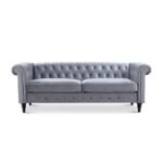 CHESTERFIELD SOFA-3+2 Seater Grey Colour - ZIUSA - Image 6