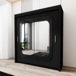 Wardrobe - Modern Sliding Door Wardrobe With Hanging Rail For Bedroom - MARICA - Image 3