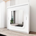 Wardrobe - Modern Sliding Door Wardrobe With Hanging Rail For Bedroom - MARICA - Image 6