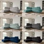 ARTIC SOFA - Corner Sofa Bed with Storage U Shape Multi Colours Left/Right Corner by ZIUSA