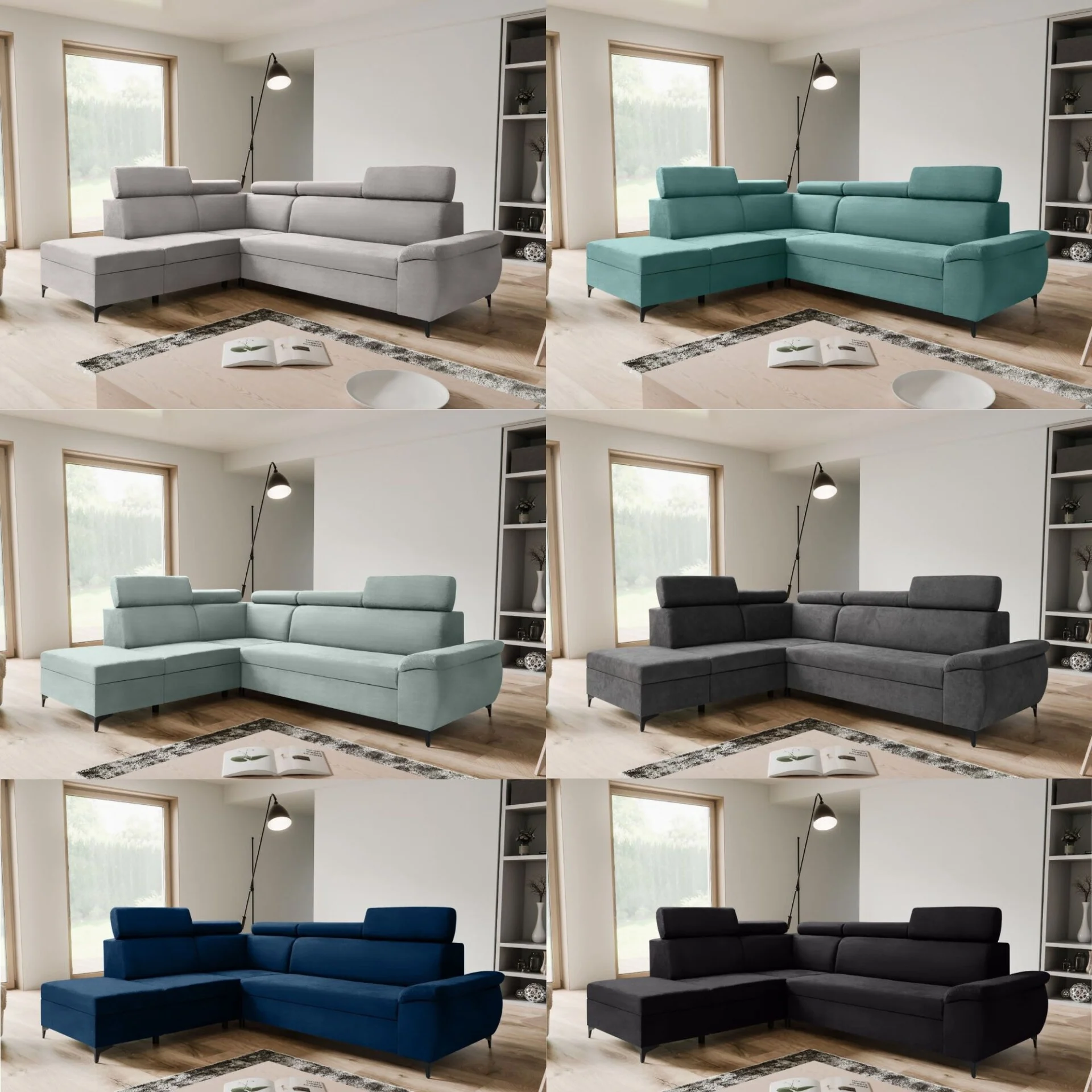 ARTIC SOFA - Corner Sofa Bed with Storage U Shape Multi Colours Left/Right Corner by ZIUSA - Image 1