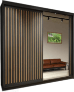BERG Wardrobe - Modern Sliding Door Wardrobe With Hanging Rail For Bedroom by ZIUSA - Image 2