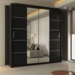 WINNIPEG Wardrobe - Modern Sliding Door Wardrobe With Hanging Rail For Bedroom by ZIUSA - Image 3
