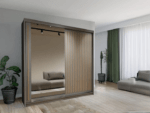 BERG Wardrobe - Modern Sliding Door Wardrobe With Hanging Rail For Bedroom by ZIUSA - Image 9
