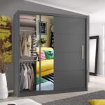 Wardrobe - Modern Sliding Door Wardrobe With Hanging Rail For Bedroom - Indiana - Image 5