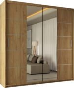 WINNIPEG Wardrobe - Modern Sliding Door Wardrobe With Hanging Rail For Bedroom by ZIUSA - Image 12
