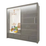 SYCILIA Wardrobe - High Gloss Sliding Door Mirrored Bedroom Wardrobe by ZIUSA - Image 6