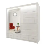 SYCILIA Wardrobe - High Gloss Sliding Door Mirrored Bedroom Wardrobe by ZIUSA - Image 10