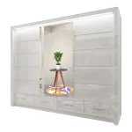 SYCILIA Wardrobe - High Gloss Sliding Door Mirrored Bedroom Wardrobe by ZIUSA - Image 12