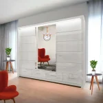SYCILIA Wardrobe - High Gloss Sliding Door Mirrored Bedroom Wardrobe by ZIUSA - Image 13